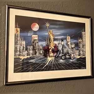 Claus Schenk pop art NYC  framed art